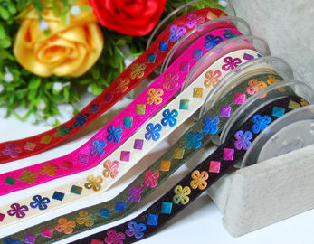 Oro del arco iris en la decoración personalizada elástico de la pulsera de la cinta del regalo