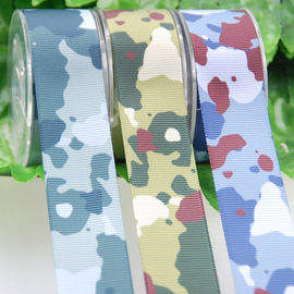 La cinta del poliéster de la transferencia de calor, camufla la cinta grosgrain gruesa para los accesorios de la ropa