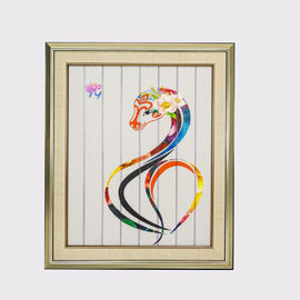 Zodiaco chino que pinta doce tapices decorativos enmarcados pintura del arte de la cinta de la decoración del hogar de la serpiente de los animales
