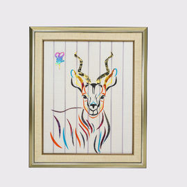 Zodiaco chino que pinta doce tapices decorativos enmarcados pintura del arte de la cinta de la decoración del hogar de la cabra de los animales