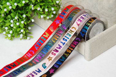 Oro del arco iris en la decoración personalizada elástico de la pulsera de la cinta del regalo