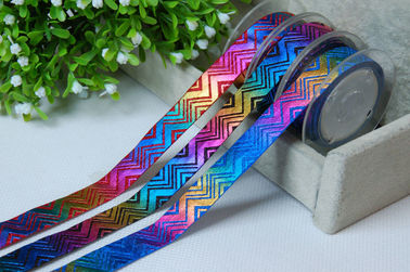 Oro del arco iris en la decoración personalizada elástico de la pulsera de la cinta del regalo