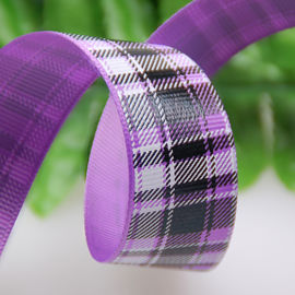 La aduana imprimió los arcos de la decoración de la cinta del tartán/de la rejilla de la cinta grosgrain para el vestido/los regalos