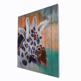 21 x 18 en la forma del cuadrado de la pintura de la cinta de la jirafa para la decoración del hogar del vestíbulo del dormitorio
