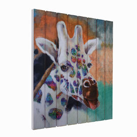21 x 18 en la forma del cuadrado de la pintura de la cinta de la jirafa para la decoración del hogar del vestíbulo del dormitorio