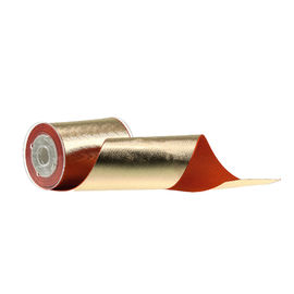 Cinta grosgrain del poliéster 75m m, cinta grosgrain durable de la plata de la hoja