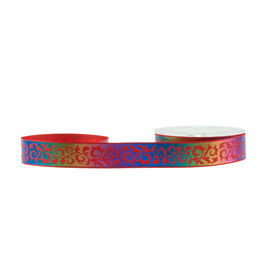 Cinta coloreada arco iris personalizada, cinta grosgrain del poliéster de 13m m