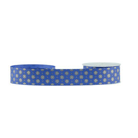 Cinta grosgrain del brillo de la decoración, caja cosmética que empaqueta la cinta grosgrain azul