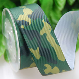 Cinta grogrén del poliéster, cinta del camuflaje del embalaje del regalo de la sublimación los 25cm