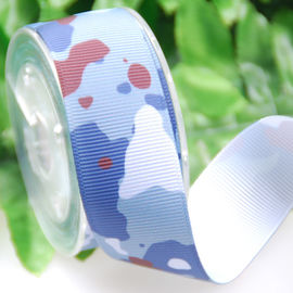 La cinta del poliéster de la transferencia de calor, camufla la cinta grosgrain gruesa para los accesorios de la ropa