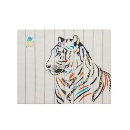Pinturas animales del extracto del tigre de la cinta, pared no desteñible que diseña la pintura
