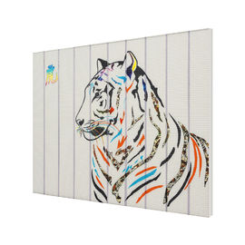 Pinturas animales del extracto del tigre de la cinta, pared no desteñible que diseña la pintura