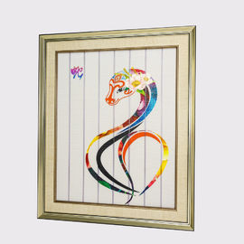 Zodiaco chino que pinta doce tapices decorativos enmarcados pintura del arte de la cinta de la decoración del hogar de la serpiente de los animales