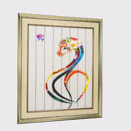 Zodiaco chino que pinta doce tapices decorativos enmarcados pintura del arte de la cinta de la decoración del hogar de la serpiente de los animales
