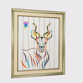 Zodiaco chino que pinta doce tapices decorativos enmarcados pintura del arte de la cinta de la decoración del hogar de la cabra de los animales