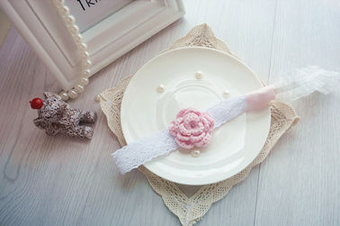 Vendas elásticos del pequeño bebé del cordón, pulsera elástico de la tela del pelo natural de 16m m