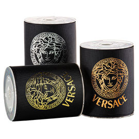 Fragancia negra de Versace del oro de la hoja que empaqueta la cinta grosgrain de 75m m
