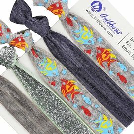 Lazos libres elásticos personalizados a granel del pelo del modelo 16m m del animal de mar