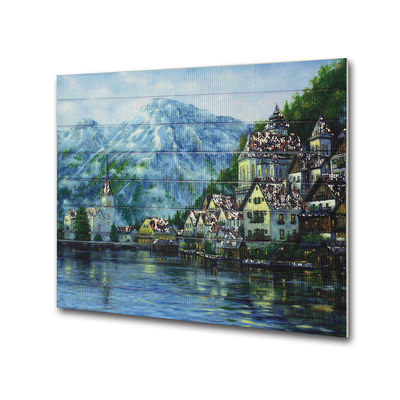 Pinturas de paisaje lavables de la cinta de la montaña de la escena de la nieve