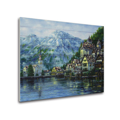 Pinturas de paisaje lavables de la cinta de la montaña de la escena de la nieve