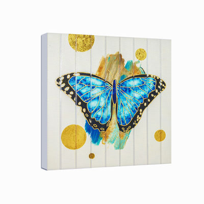Pinturas animales de la mariposa linda amistosa de la cinta de Eco