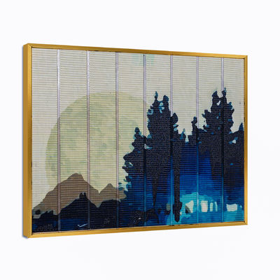 Pinturas caseras del extracto de la cinta de la escena de la noche de la decoración